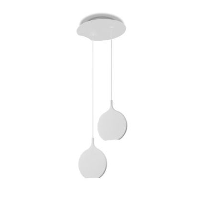SMASH SOSPENSIONE 2 LUCI LED 14,4W LUCE 3000K ALLUMINIO BIANCO MODERNA COMPONIBILE Vivida International - Cristalensi Shop Onlin