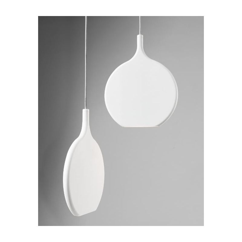 SMASH SOSPENSIONE 2 LUCI LED 14,4W LUCE 3000K ALLUMINIO BIANCO MODERNA COMPONIBILE Vivida International - Cristalensi Shop Onlin