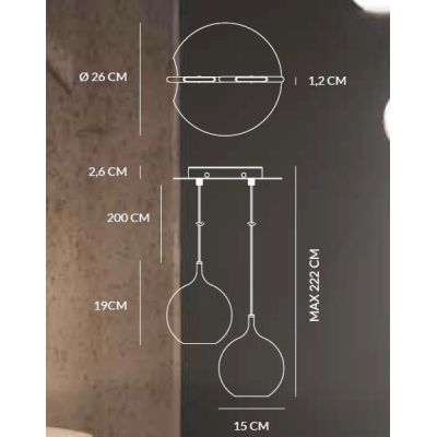SMASH SOSPENSIONE 2 LUCI LED 14,4W LUCE 3000K ALLUMINIO BIANCO MODERNA COMPONIBILE Vivida International - Cristalensi Shop Onlin