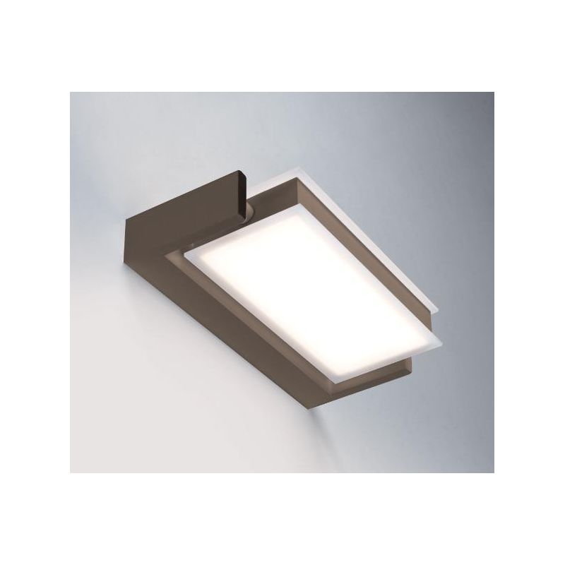 AXELLA APPLIQUE ORIENTABILE LED 18W ALLUMINIO BIANCO, NERO O SABBIA RETTANGOLARE Vivida International - Cristalensi Shop Online