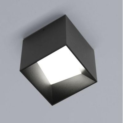 CUBE PLAFONIERA DA ESTERNO IP44 LED 11,5W LUCE 3000K ALLUMINIO BIANCO O NERO LUCE SOTTO Vivida International - Cristalensi Shop