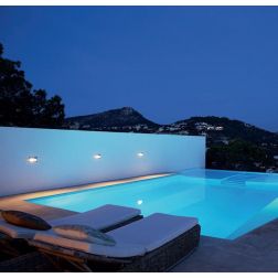 JOKER LAMPADA DA INCASSO IP65 IN ALLUMINIO DI COLORE GRIGIO CHIARO E DIFFUSORE IN VETRO Pan International - Cristalensi Shop Onl 2