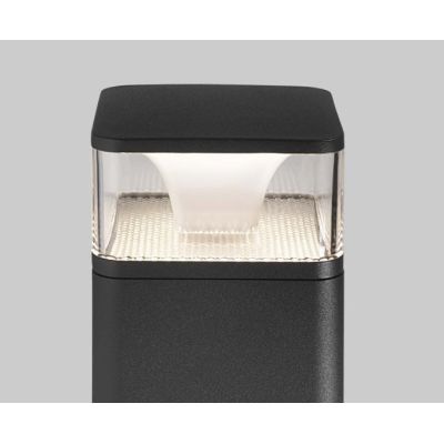 DADO PICCOLO PALETTO DA ESTERNO IP65 ALTEZZA 25 ANTRACITE LED 6W LUCE 3000K MODERNO Pan International - Cristalensi Shop Online