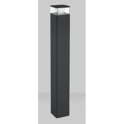 DADO PALO DA ESTERNO IP65 ALTEZZA CM 75 ANTRACITE LED 6W LUCE 3000K MODERNO Pan International - Cristalensi Shop Online