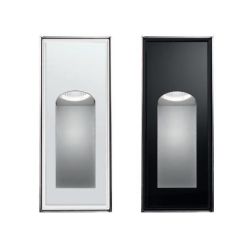 HOLE INCASSO A PARETE PER ESTERNI IP67 BIANCA O NERA LED 6W LUCE 3000K MODERNA Pan International - Cristalensi Shop Online