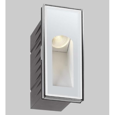 HOLE INCASSO A PARETE PER ESTERNI IP67 BIANCA O NERA LED 6W LUCE 3000K MODERNA Pan International - Cristalensi Shop Online