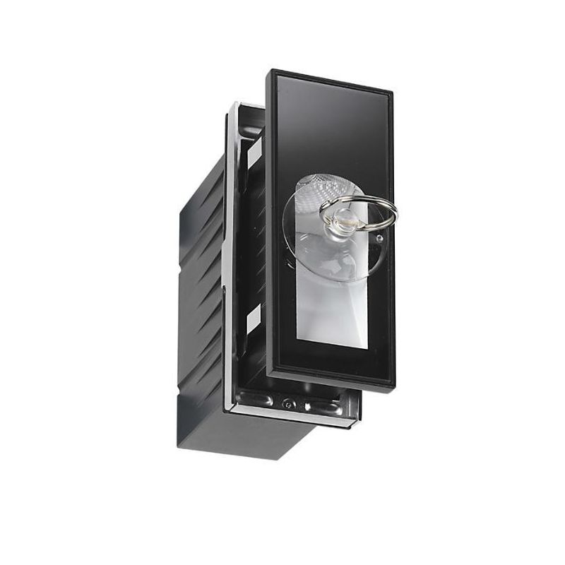HOLE INCASSO A PARETE PER ESTERNI IP67 BIANCA O NERA LED 6W LUCE 3000K MODERNA Pan International - Cristalensi Shop Online