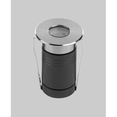 NIP INCASSO ROTONDO POWER LED 2W 3000K O 4000K 24V DC IP67 CALPESTABILE Pan International - Cristalensi Shop Online