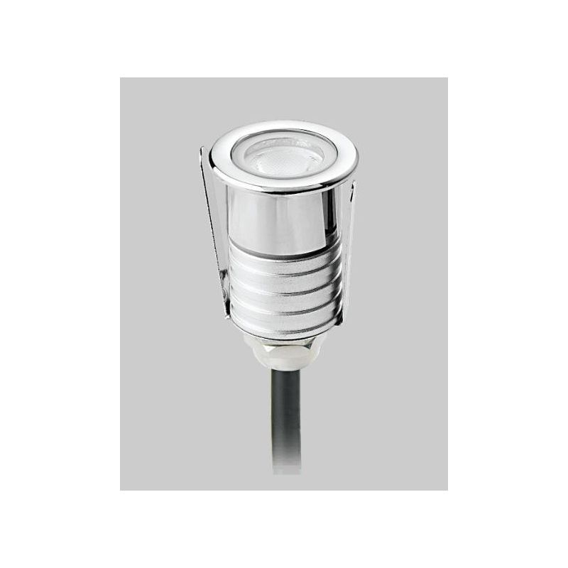 MINILED INCASSO PICCOLO ROTONDO IN ACCIAIO LED 2W LUCE 3000K-4000K OTTICA 10-20-30 Pan International - Cristalensi Shop Online