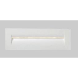 FAST SEGNAPASSO RETTANGOLARE DA INCASSO LARGHEZZA 25 CM LED 8,5W IP65 BIANCO O GRIGIO Pan International - Cristalensi Shop Onlin 2