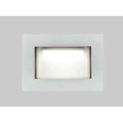 FAST SEGNAPASSO RETTANGOLARE DA INCASSO LARGHEZZA 10 CM LED 3,6W IP65 BIANCO O GRIGIO Pan International - Cristalensi Shop Onlin
