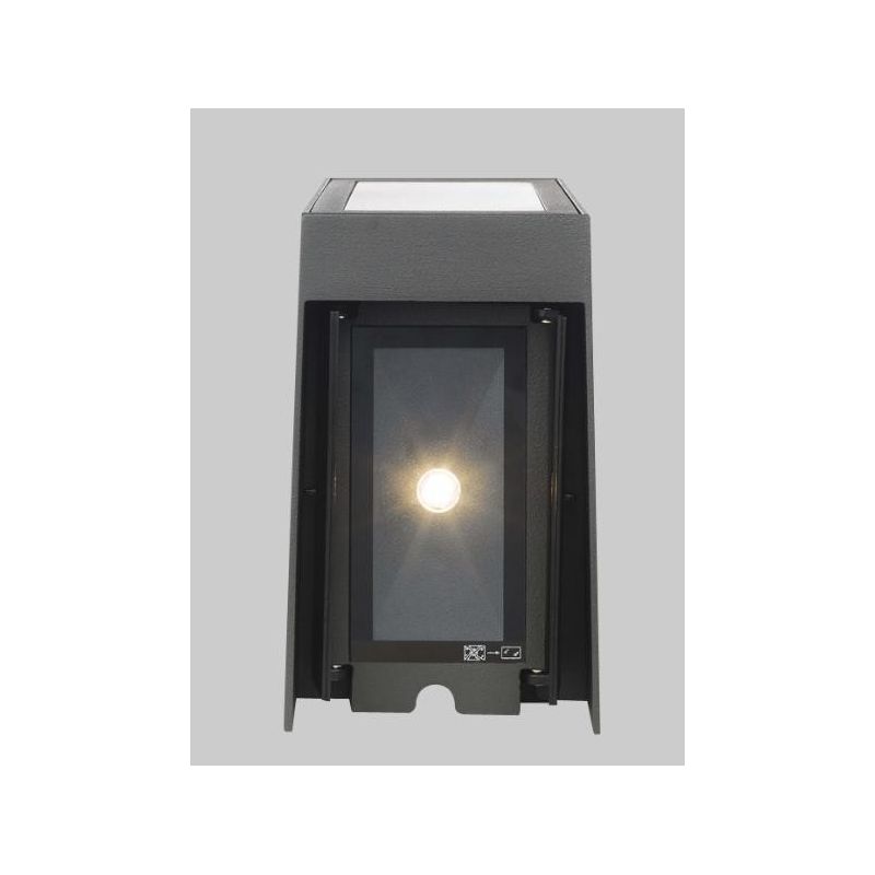 WIN LED 3X3W LAMPADA DA PARETE CON FASCIO REGOLABILE IP54 GRIGIO BIANCO O ANTRACITE Pan International - Cristalensi Shop Online