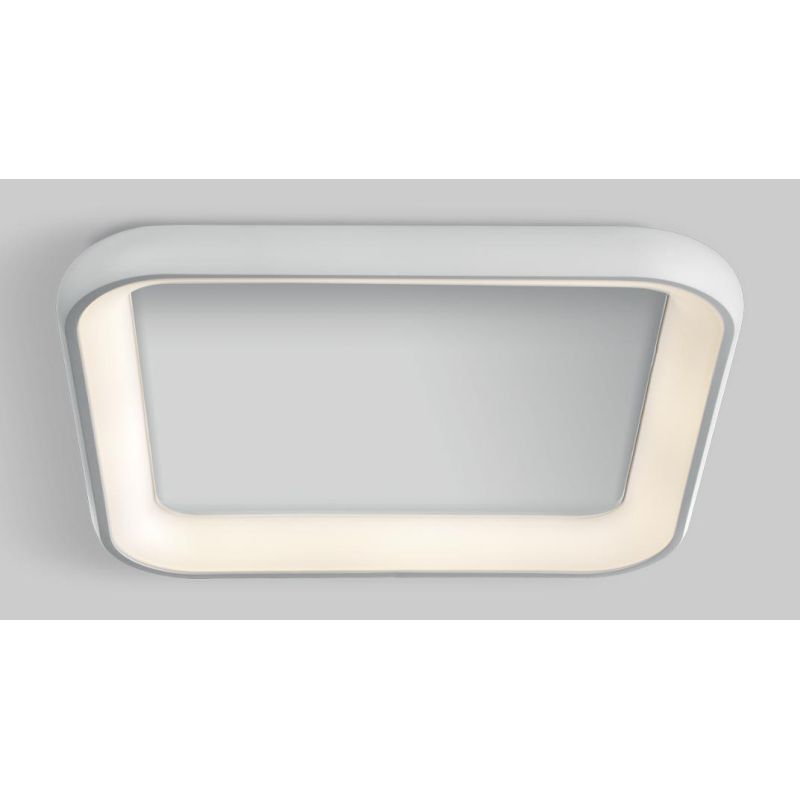KART PLAFONIERA QUADRATA BIANCA LED 50W LUCE 3000K DESIGN MODERNO CM 62,5X62,5 Pan International - Cristalensi Shop Online