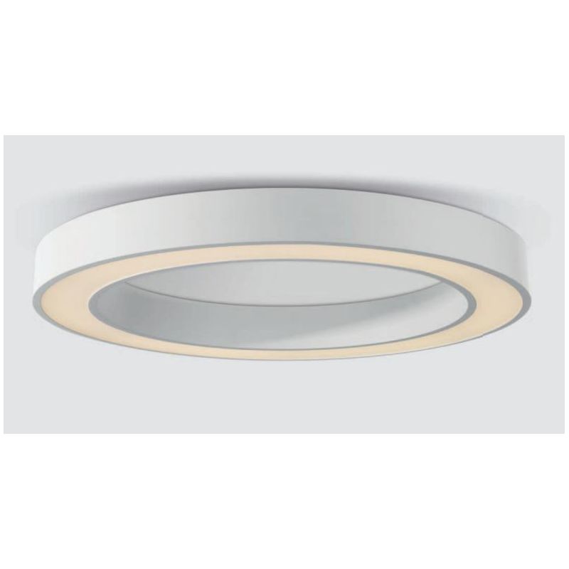 BIKE PLAFONIERA AD ANELLO DIAMETRO 80 LED 80W LUCE 3000K BIANCA DESIGN MODERNO Pan International - Cristalensi Shop Online