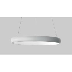 CORONA SOSPENSIONE MODERNA DIAMETRO CM 41 LED 32W LUCE 3000K COLORE BIANCO Pan International - Cristalensi Shop Online