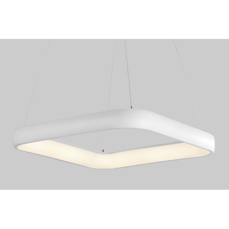 KART SOSPENSIONE QUADRATA 62,5X62,5 MODERNA LED 50W LUCE 3000K COLORE BIANCO Pan International - Cristalensi Shop Online