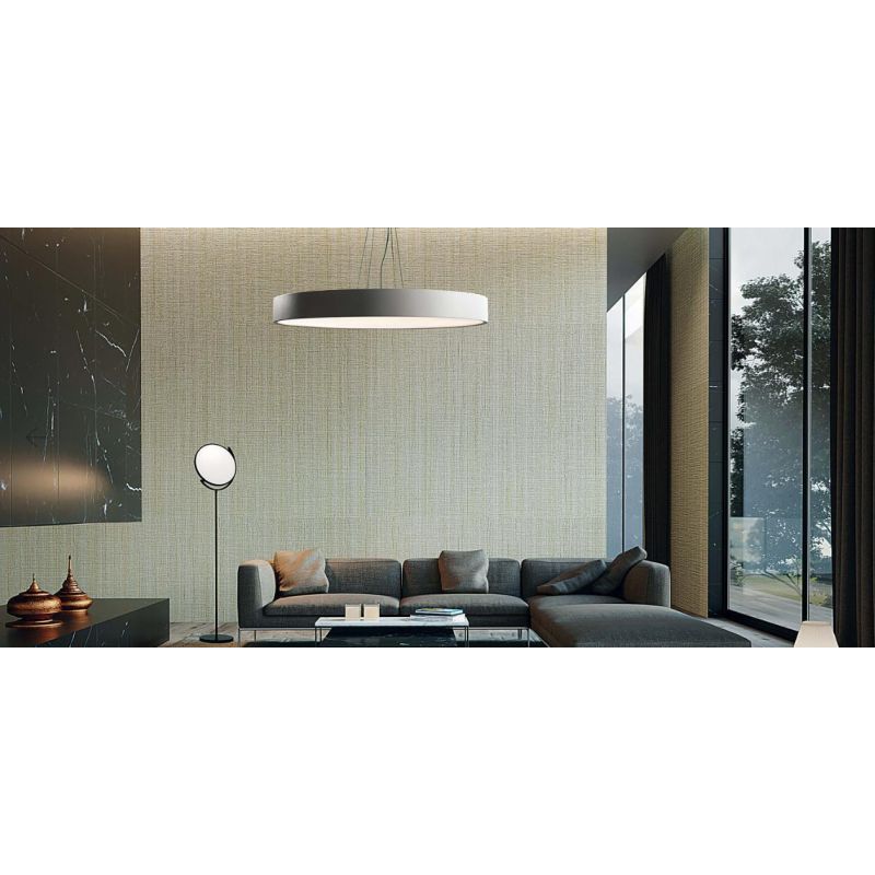 PENNY SOSPENSIONE ROTONDA DIAMETRO CM 60 MODERNA LED 60W LUCE 3000K COLORE BIANCO Pan International - Cristalensi Shop Online