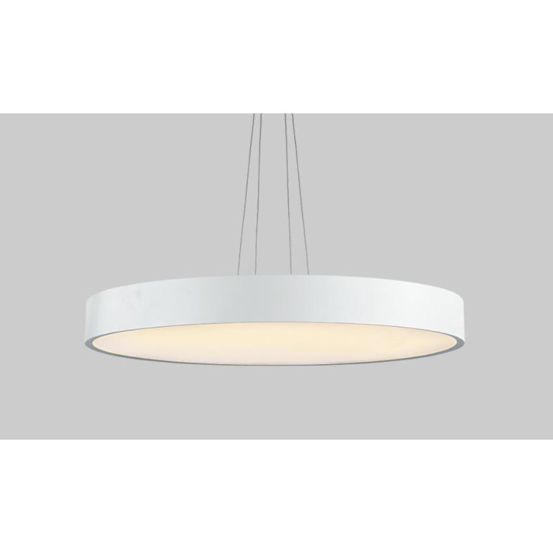 PENNY SOSPENSIONE ROTONDA DIAMETRO CM 90 MODERNA LED 120W LUCE 3000K COLORE BIANCO Pan International - Cristalensi Shop Online