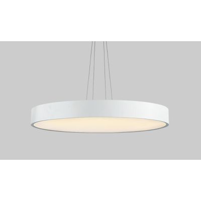 PENNY SOSPENSIONE ROTONDA DIAMETRO CM 90 MODERNA LED 120W LUCE 3000K COLORE BIANCO Pan International - Cristalensi Shop Online