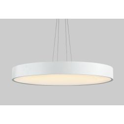 PENNY SOSPENSIONE ROTONDA DIAMETRO CM 120 MODERNA LED 195W LUCE 3000K COLORE BIANCO Pan International - Cristalensi Shop Online