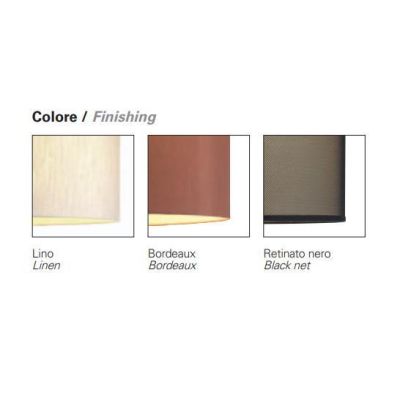 GIOVE SOSPENSIONE MODERNA DIAMETRO CM 60 CON PARALUME IN TESSUTO 3 COLORI ATTACCO E27 Pan International - Cristalensi Shop Onlin