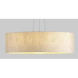 GIOVE SOSPENSIONE MODERNA DIAMETRO CM 75 CON PARALUME IN TESSUTO 3 COLORI ATTACCO E27 Pan International - Cristalensi Shop Onlin