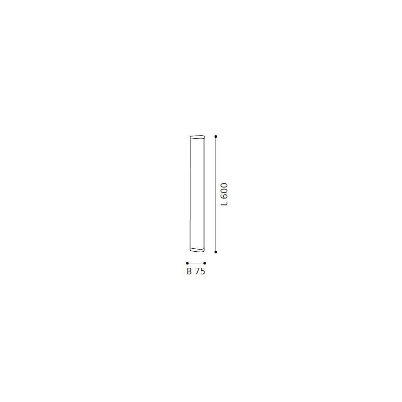 GITA 2 APPLIQUE IN METALLO A LED INTEGRATO DA 16W IP44 CM60 EGLO - Cristalensi Shop Online