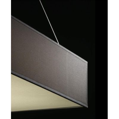URANO SOSPENSIONE QUADRATA CM 35X35 MODERNA LED 18W LUCE 3000K PARALUME IN TESSUTO 2 COLORI Pan International - Cristalensi Shop