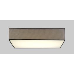 URANO PLAFONIERA QUADRATA CM 35X35 MODERNA LED 18W LUCE 3000K PARALUME IN TESSUTO 2 COLORI Pan International - Cristalensi Shop 