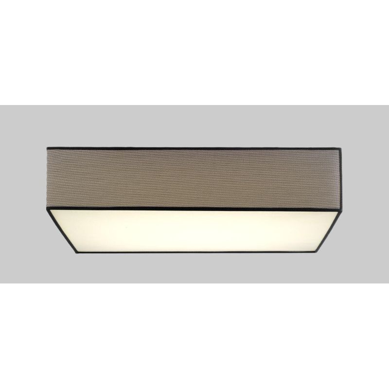 URANO PLAFONIERA QUADRATA CM 35X35 MODERNA LED 18W LUCE 3000K PARALUME IN TESSUTO 2 COLORI Pan International - Cristalensi Shop 