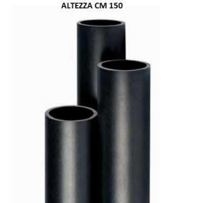 PALO CON ALTEZZA DI MT. 1,5 IN BAYBLEND COLORE NERO DIAMETRO CM 6 Sovil - Cristalensi Shop Online