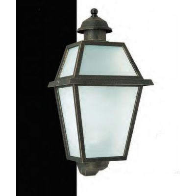 50610 APPLIQUE A LANTERNA DA ESTERNO IP44 NERA O ANTRACITE DIFFUSORE IN VETRO MADE IN ITALY Surya - Cristalensi Shop Online