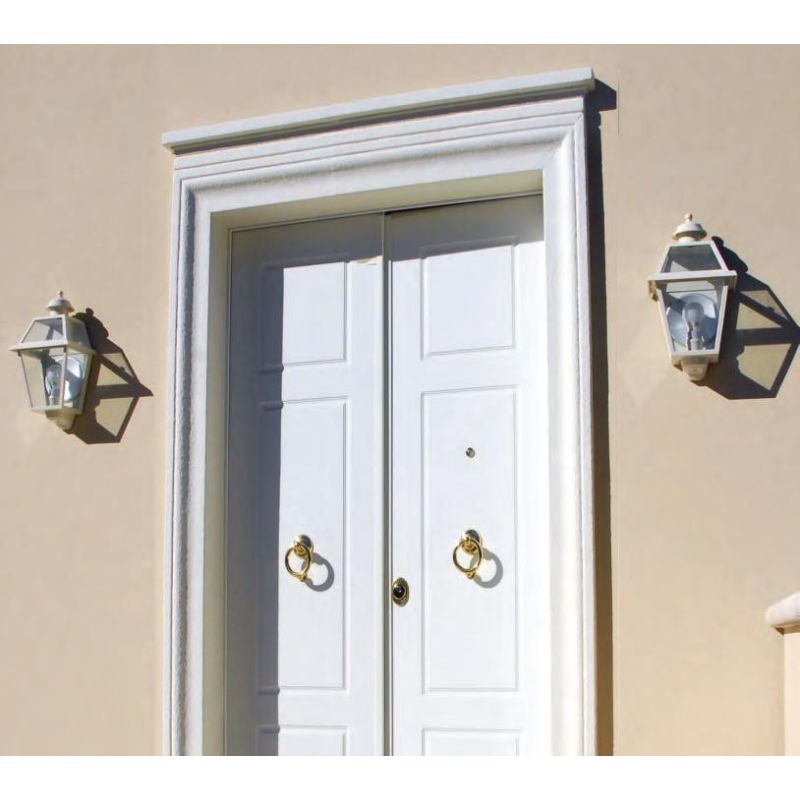 50610B APPLIQUE A LANTERNA DA ESTERNO IP44 BIANCA CON DIFFUSORE IN VETRO MADE IN ITALY Surya - Cristalensi Shop Online