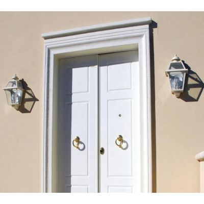 50610B APPLIQUE A LANTERNA DA ESTERNO IP44 BIANCA CON DIFFUSORE IN VETRO MADE IN ITALY Surya - Cristalensi Shop Online