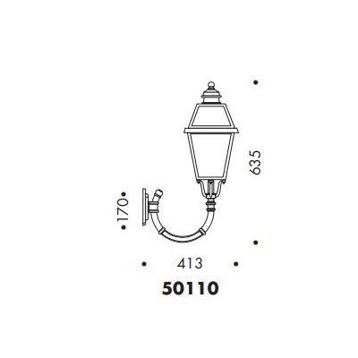 50110 LANTERNA DA PARETE PER ESTERNI IP23 ANTRACITE O NERA DIFFUSORE IN VETRO MADE IN ITALY Surya - Cristalensi Shop Online