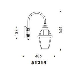 51214 LANTERNA DA PARETE PER ESTERNI IP23 ANTRACITE O NERA DIFFUSORE IN VETRO MADE IN ITALY Surya - Cristalensi Shop Online 2