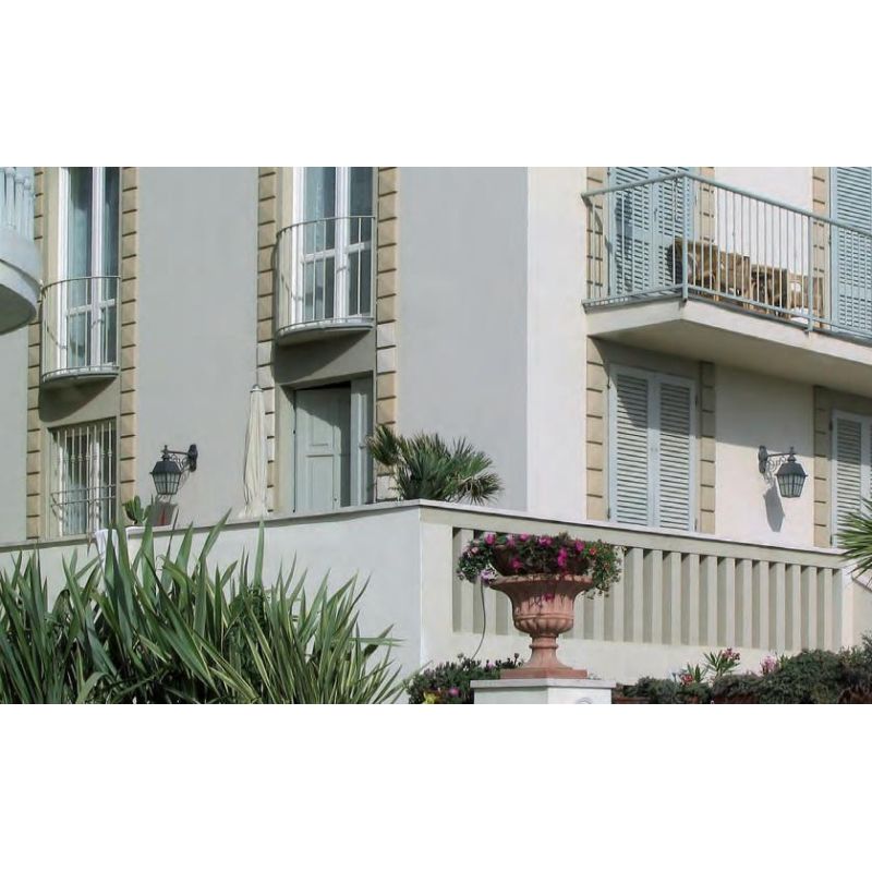 52213 LANTERNA DA PARETE PER ESTERNI IP23 COLORE NERO-RAME OPPURE SOLO NERO DIFFUSORE IN VETRO MADE IN ITALY Surya - Cristalensi