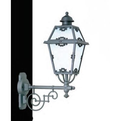 53113 LAMPADA DA PARETE PER ESTERNI IP23 NERA O ANTRACITE CON DIFFUSORE IN VETRO MADE IN ITALY Surya - Cristalensi Shop Online