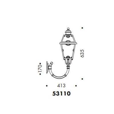 53110 LAMPADA DA PARETE PER ESTERNI IP23 COLORE BIANCO O NERO CON DIFFUSORE IN VETRO MADE IN ITALY Surya - Cristalensi Shop Onli