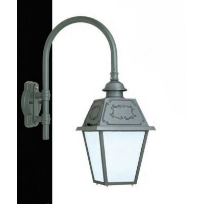 54214 LAMPADA DA PARETE PER ESTERNI IP23 NERA O ANTRACITE CON DIFFUSORE IN VETRO MADE IN ITALY Surya - Cristalensi Shop Online