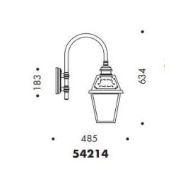 54214 LAMPADA DA PARETE PER ESTERNI IP23 NERA O ANTRACITE CON DIFFUSORE IN VETRO MADE IN ITALY Surya - Cristalensi Shop Online 2