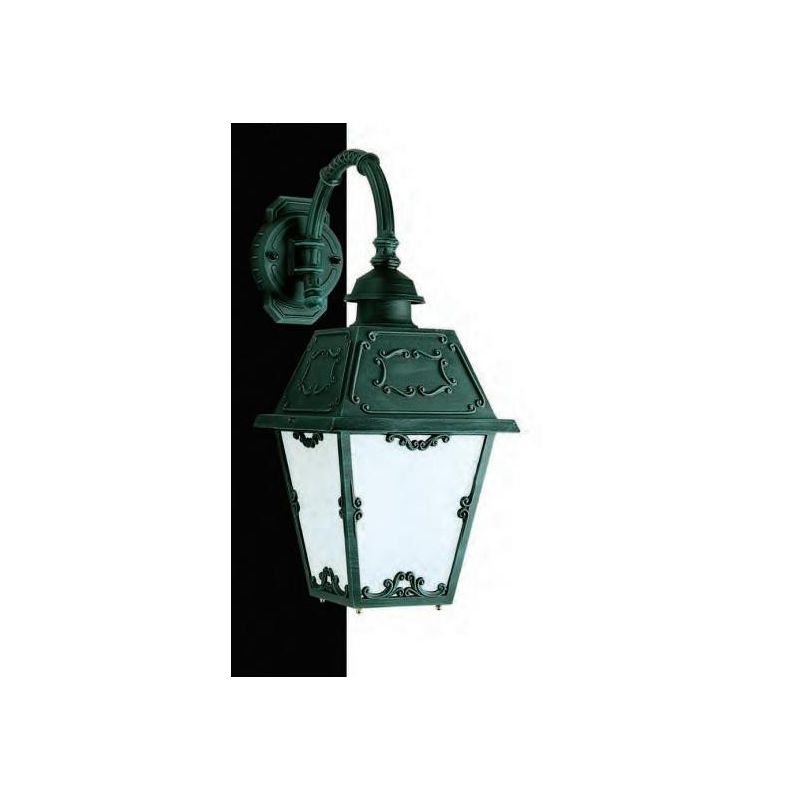 55210 LAMPADA DA PARETE PER ESTERNI IP23 NERO O ANTRACITE CON DIFFUSORE IN VETRO MADE IN ITALY Surya - Cristalensi Shop Online