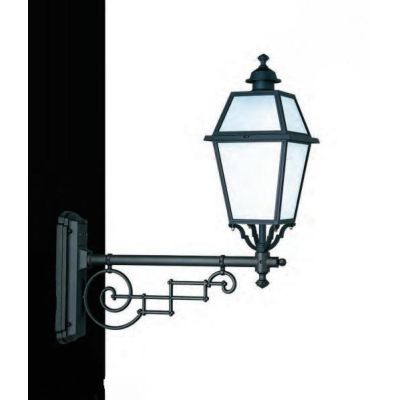 90115 LAMPADA DA PARETE CLASSICA DA ESTERNI IP23 ANTRACITE O NERA DIFFUSORI IN VETRO MADE IN ITALY Surya - Cristalensi Shop Onli