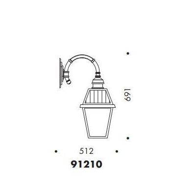 91210 LANTERNA CLASSICA A PARETE PER ESTERNI IP23 ANTRACITE O NERA DIFFUSORE IN VETRO MADE IN ITALY Surya - Cristalensi Shop Onl