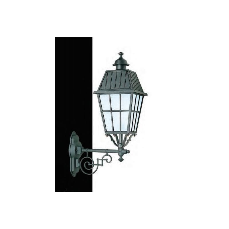 92113 LANTERNA CLASSICA A PARETE PER ESTERNI IP23 ANTRACITE O NERA DIFFUSORE IN VETRO MADE IN ITALY Surya - Cristalensi Shop Onl