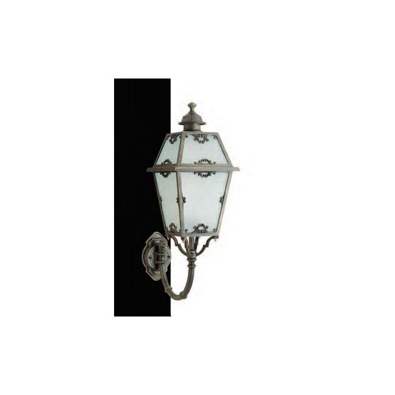 93110 LANTERNA CLASSICA A PARETE PER ESTERNI IP23 ANTRACITE O NERA DIFFUSORE IN VETRO MADE IN ITALY Surya - Cristalensi Shop Onl