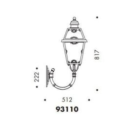 93110 LANTERNA CLASSICA A PARETE PER ESTERNI IP23 ANTRACITE O NERA DIFFUSORE IN VETRO MADE IN ITALY Surya - Cristalensi Shop Onl 2