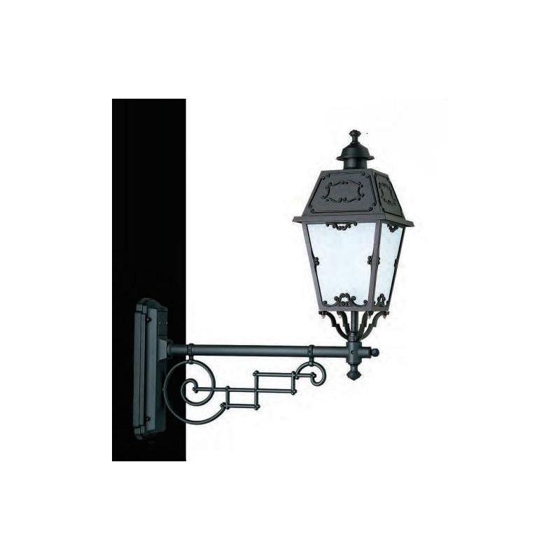 95115 LAMPADA CLASSICA A PARETE PER ESTERNI IP23 ANTRACITE O NERA DIFFUSORE IN VETRO MADE IN ITALY Surya - Cristalensi Shop Onli