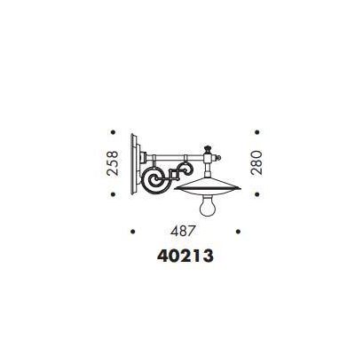 40213 LAMPADA DA PARETE CLASSICA PER ESTERNI IP23 ANTRACITE O NERA MADE IN ITALY Surya - Cristalensi Shop Online