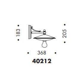 LAMPADA DA PARETE CLASSICA PER ESTERNI IP23 ANTRACITE O NERA MADE IN ITALY Surya - Cristalensi Shop Online 2